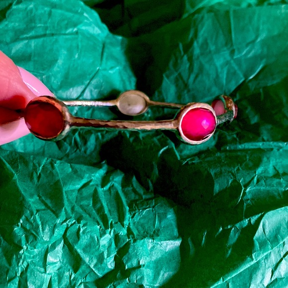 Ippolita Rock Candy Silver Red Pearl Inside Bracelet Not Used - Picture 11 of 16